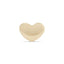 16G Heart Solid Gold Flat Back Stud