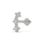 19G Rhea Constellation Diamond Flat Back Stud