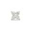 19G Sersha Clover 4 Diamond Flat Back Stud