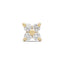 16G Sersha Clover 4 Diamond Flat Back Stud