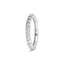 16 gauge solid gold genuine diamond front cartilage seamless infinity hoop earring clicker huggie hoops in white gold from Valensole Jewelry, CWDF1606001, CWDF1607001, CWDF1608001, CWDF1610001, CWDF1612001