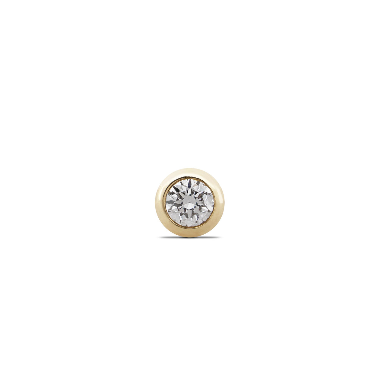 Solitaire Diamond Stud Earring, Flat Earring Backs, Nap Earrings, Gold  Sleeper Earrings, 14K Yellow Gold, 14K White Gold - 5mm 6.5mm 8mm –  Valensole Jewelry