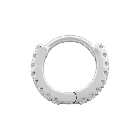 Dany Diamond Huggie Hoop Earring - Full