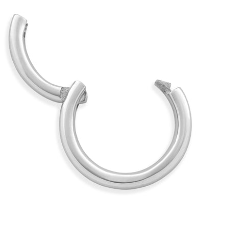 Real 14k solid gold small seamless infinity huggie hoops cartilage hoop clicker earrings in white gold with strong open clasp from Valensole Jewelry, CWXD1606001,  CWXD1607001,  CWXD1608001, CYWD1610001, CYWD1612001