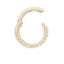 16 gauge solid gold genuine diamond front cartilage seamless infinity hoop earring clicker huggie hoops with strong open hinge in yellow gold from Valensole Jewelry, CYDF1606001, CYDF1607001, CYDF1608001, CYDF1610001, CYDF1612001