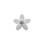 16G Jasmine Flower Diamond Flat Back Stud