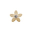 16G Jasmine Flower Diamond Flat Back Stud