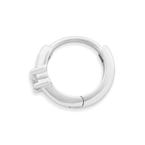 Stevie Diamond Huggie Hoop Earring